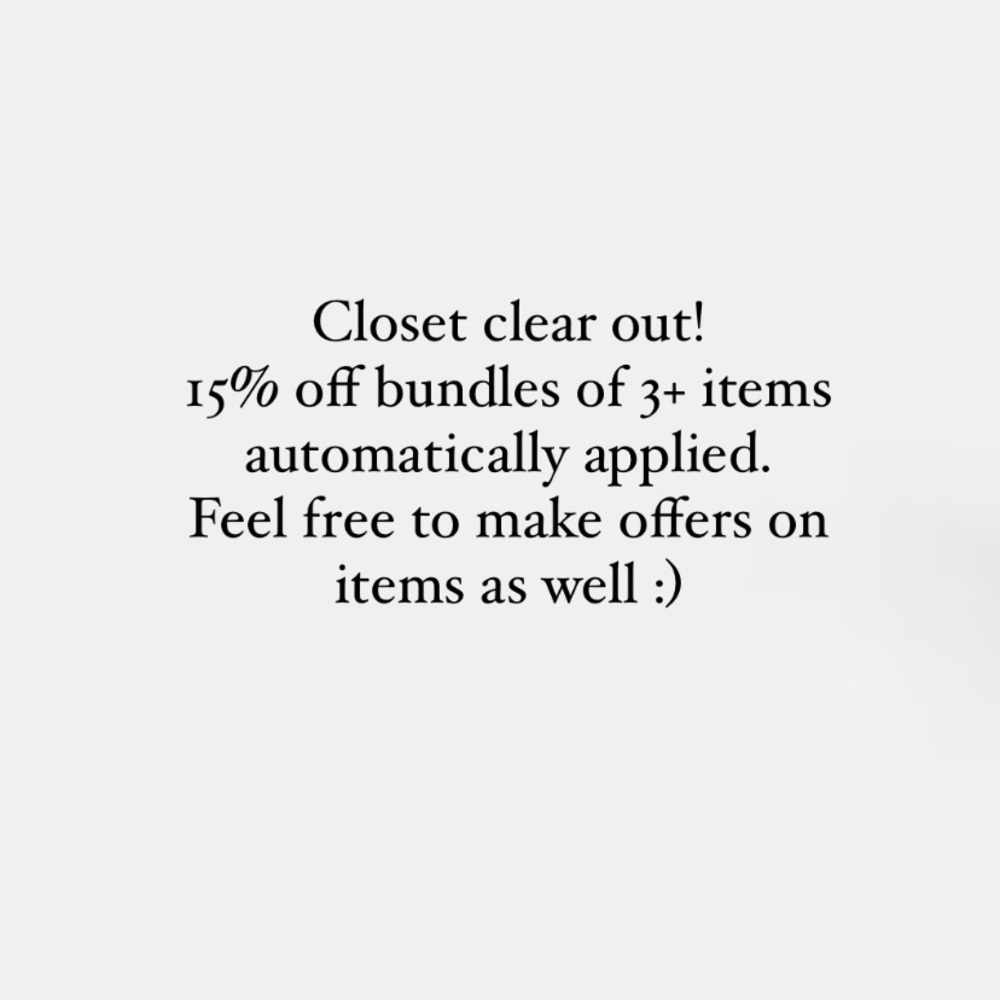 Closet clear out!